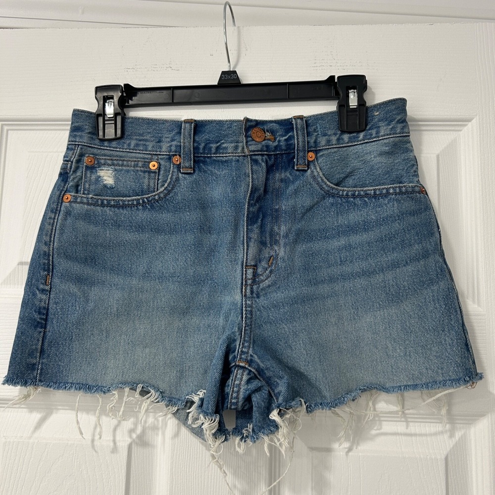 Madewell Women's Size 24 Relaxed Denim Cut-Off Shorts Cotton Blue EUC